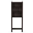 Furinno INDO Contemporary Engineered Wood Open Bath Cabinet in Espresso