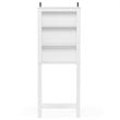 Furinno INDO Contemporary Engineered Wood Open Bath Cabinet in White