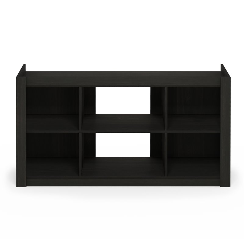 Furinno Fowler Engineered Wood Multipurpose TV Stand/Bookcase in Espresso