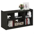 Furinno Fowler Engineered Wood Multipurpose TV Stand/Bookcase in Espresso