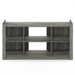 Furinno Fowler Engineered Wood Multipurpose TV Stand/Bookcase in Oak Gray