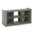 Furinno Fowler Engineered Wood Multipurpose TV Stand/Bookcase in Oak Gray