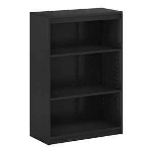 furinno gruen engineered wood 3-tier adjustable shelves bookcase
