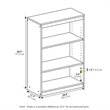 Furinno GRUEN Engineered Wood 3-Tier AdJUSTable Shelves Bookcase in Espresso