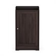 Furinno INDO Engineered Wood Standing Louver Door Cabinet in Espresso