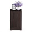 Furinno INDO Engineered Wood Standing Louver Door Cabinet in Espresso