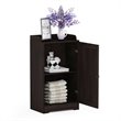 Furinno INDO Engineered Wood Standing Louver Door Cabinet in Espresso
