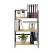 Furinno Riau No Tool Engineered Wood 3-Tier Bookcase in Sonoma Oak/Black