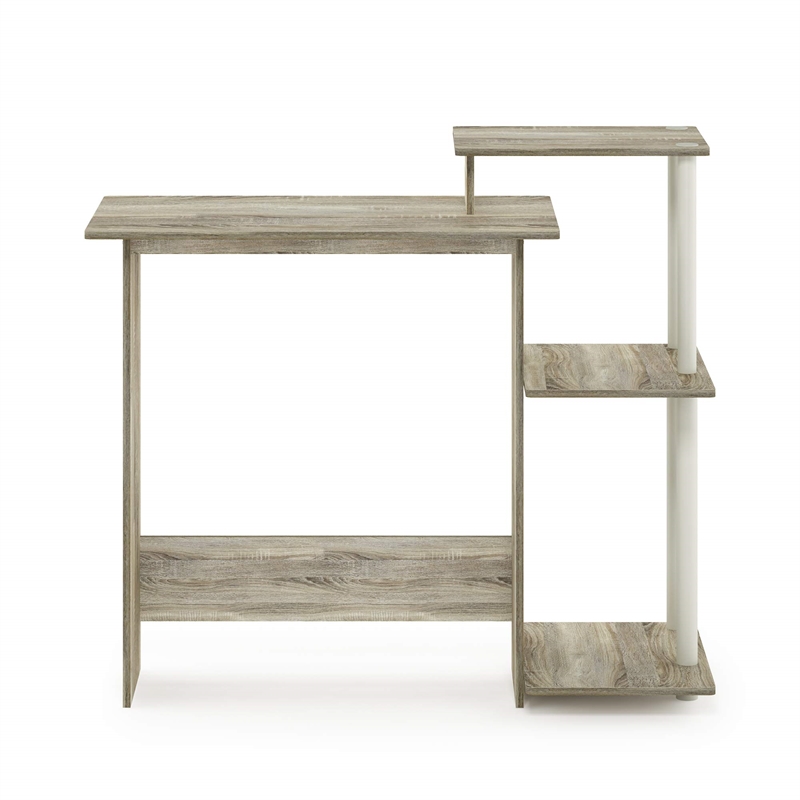 Furinno Efficient Wood Home Laptop Notebook Computer Desk in Sonoma Oak/White