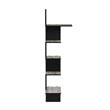 Furinno ROSSI Engineered Wood 5-Tier Wall Floating Corner Shelf in Oak Gray