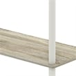 Furinno TURN-N-TUBE Wood 3-Tier Shelf Display Rack in Sonoma Oak