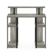 Furinno JAYA Engineered Wood Computer Writing Desk in French Oak Gray/Black