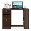 Furinno JAYA Engineered Wood Computer Study Desk in Columbia Walnut/Dark Brown