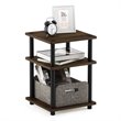 Furinno TURN-N-TUBE Engineered Wood Multipurpose Shelf in Columbia Walnut/Black