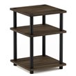 Furinno TURN-N-TUBE Engineered Wood Multipurpose Shelf in Columbia Walnut/Black