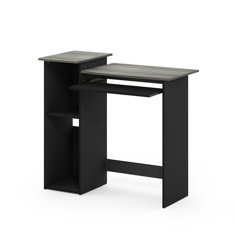 Furinno ECON Wood Multipurpose Computer Writing Desk in French Oak Gray/Black