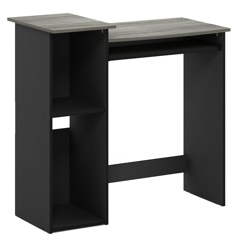 Furinno ECON Wood Multipurpose Computer Writing Desk in French Oak Gray/Black