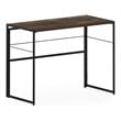 Furinno Riau No Tool Wood & Metal Frame Computer Desk in Rustic Oak/Black
