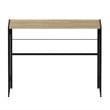 Furinno Riau No Tool Wood & Metal Frame Computer Desk in Sonoma Oak/Black