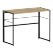 Furinno Riau No Tool Wood & Metal Frame Computer Desk in Sonoma Oak/Black