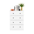Furinno Lucca Engineered Wood Simple Design 4-Drawer Dresser in White