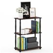 Furinno TURN-N-TUBE Wood 3-Tier Shelf Display Rack with CLASSIC Tube in Cherry