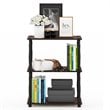 Furinno TURN-N-TUBE Wood 3-Tier Shelf Display Rack with CLASSIC Tube in Cherry