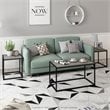 Furinno CAMNUS Engineered Wood Living Room Table Set in French Oak Gray