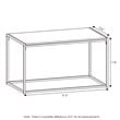 Furinno CAMNUS Engineered Wood Living Room Table Set in French Oak Gray