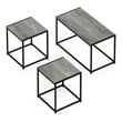 Furinno CAMNUS Engineered Wood Living Room Table Set in French Oak Gray