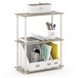 Furinno TURN-N-TUBE Wood 3-Tier Shelf Display Rack with CLASSIC Tube in Oak