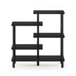 Furinno TURN-N-TUBE Engineered Wood 5-Tier Accent Display Rack in Espresso/Black