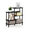 Furinno TURN-N-TUBE Engineered Wood 5-Tier Accent Display Rack in Espresso/Black