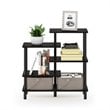 Furinno TURN-N-TUBE Engineered Wood 5-Tier Accent Display Rack in Espresso/Black