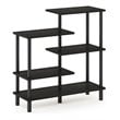 Furinno TURN-N-TUBE Engineered Wood 5-Tier Accent Display Rack in Espresso/Black