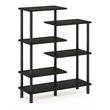 Furinno TURN-N-TUBE Engineered Wood 6-Tier Accent Display Rack in Espresso/Black