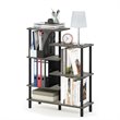 Furinno TURN-N-TUBE Engineered Wood 6-Tier Accent Display Rack in Oak Gray