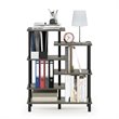 Furinno TURN-N-TUBE Engineered Wood 6-Tier Accent Display Rack in Oak Gray