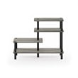 Furinno TURN-N-TUBE Engineered Wood 3-Tier Side Display Rack in Oak Gray/Black