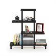 Furinno TURN-N-TUBE Engineered Wood 4-Tier Design Display Rack in Espresso/Black