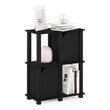 Furinno BRAHMS Engineered Wood 3-Tier Storage Shelf with 2 Doors in Black Oak
