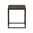 Furinno MORETTI Engineered Wood 1-Tier Stackable Shelf in Columbia Walnut