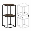 Furinno MORETTI Engineered Wood 1-Tier Stackable Shelf in Columbia Walnut