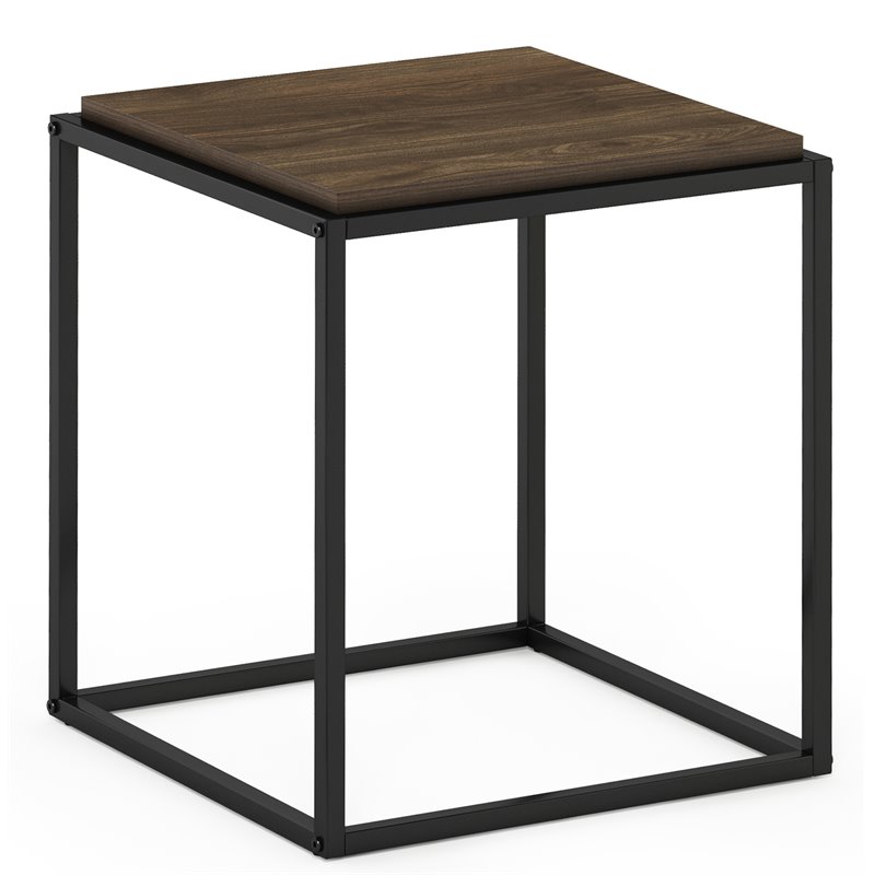 Furinno MORETTI Engineered Wood 1-Tier Stackable Shelf in Columbia Walnut
