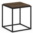 Furinno MORETTI Engineered Wood 1-Tier Stackable Shelf in Columbia Walnut