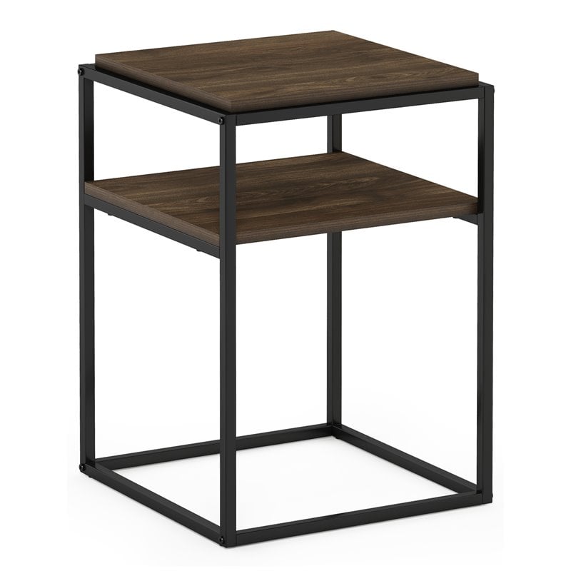 Furinno MORETTI Engineered Wood 2-Tier Stackable Shelf in Columbia Walnut