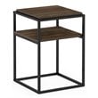 Furinno MORETTI Engineered Wood 2-Tier Stackable Shelf in Columbia Walnut