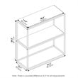 Furinno MORETTI Engineered Wood 2-Tier Wide Stackable Shelf in Columbia Walnut