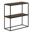 Furinno MORETTI Engineered Wood 2-Tier Wide Stackable Shelf in Columbia Walnut