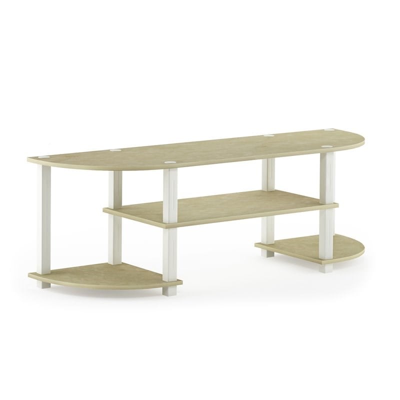 Furinno TURN-S-TUBE Wood TV Entertainment Center for TV up to 42